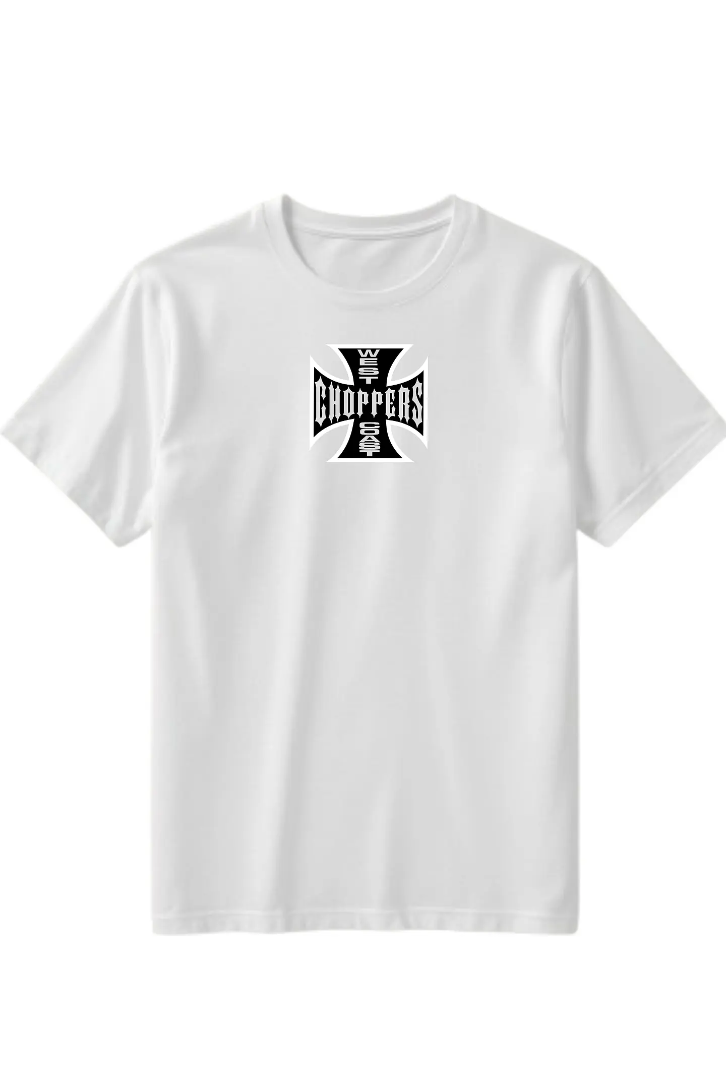 POLERA PAUL WALKER - WEST COAST CHOPPERS NEGRO - BLANCO UNISEX 3