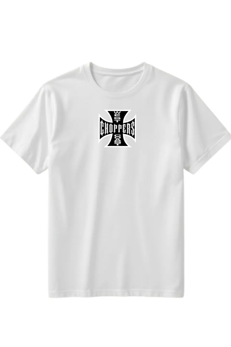 POLERA PAUL WALKER - WEST COAST CHOPPERS NEGRO - BLANCO UNISEX 3