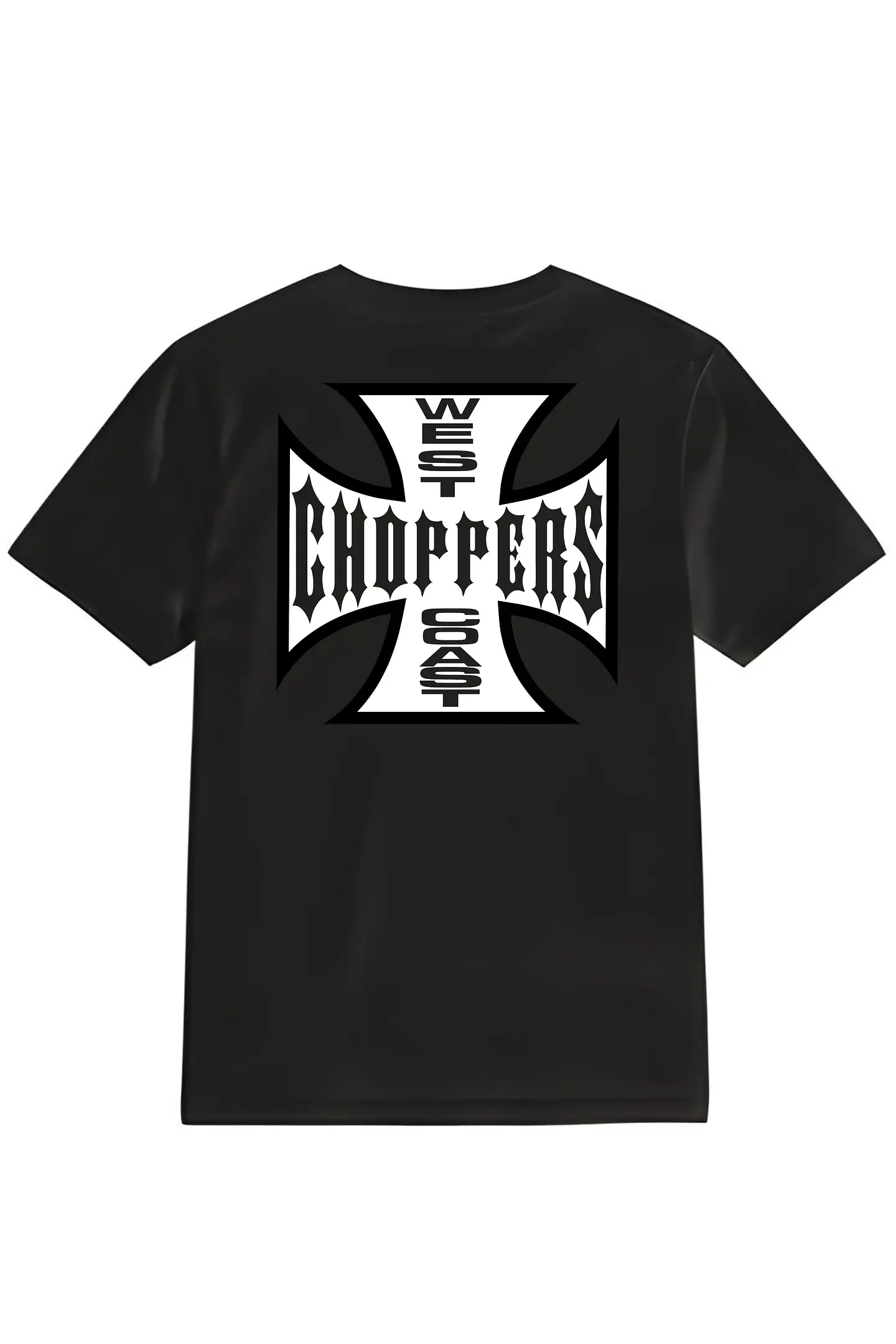 POLERA PAUL WALKER - WEST COAST CHOPPERS NEGRO - BLANCO UNISEX 1
