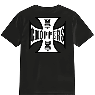 POLERA PAUL WALKER - WEST COAST CHOPPERS NEGRO - BLANCO CLASSIC UNISEX