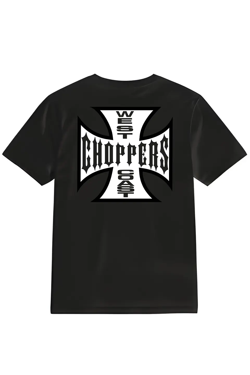 POLERA PAUL WALKER - WEST COAST CHOPPERS NEGRO - BLANCO UNISEX 1