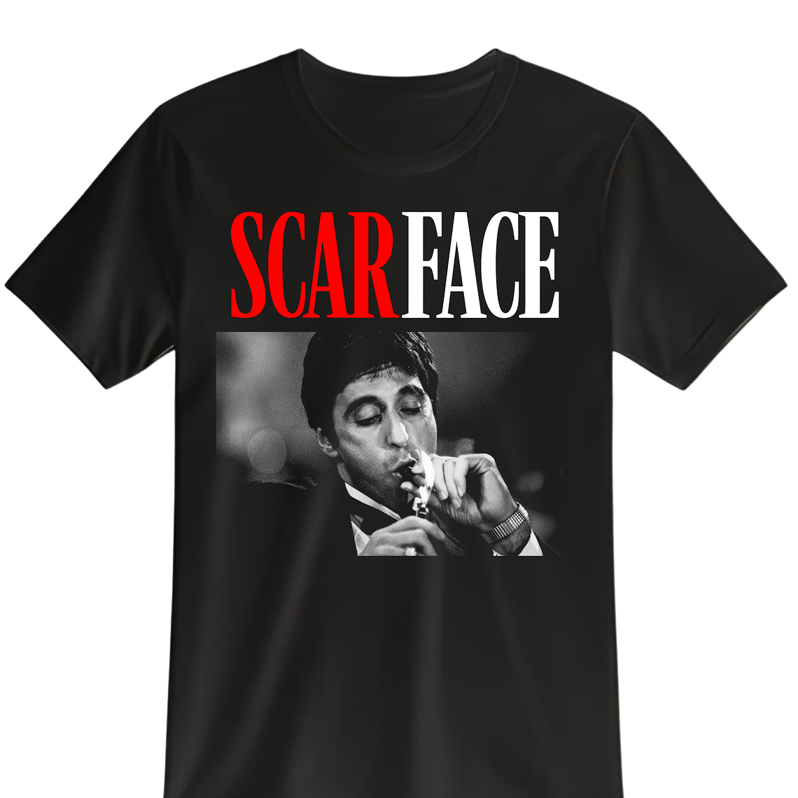 POLERA SCARFACE NEGRO CLASSIC UNISEX 1