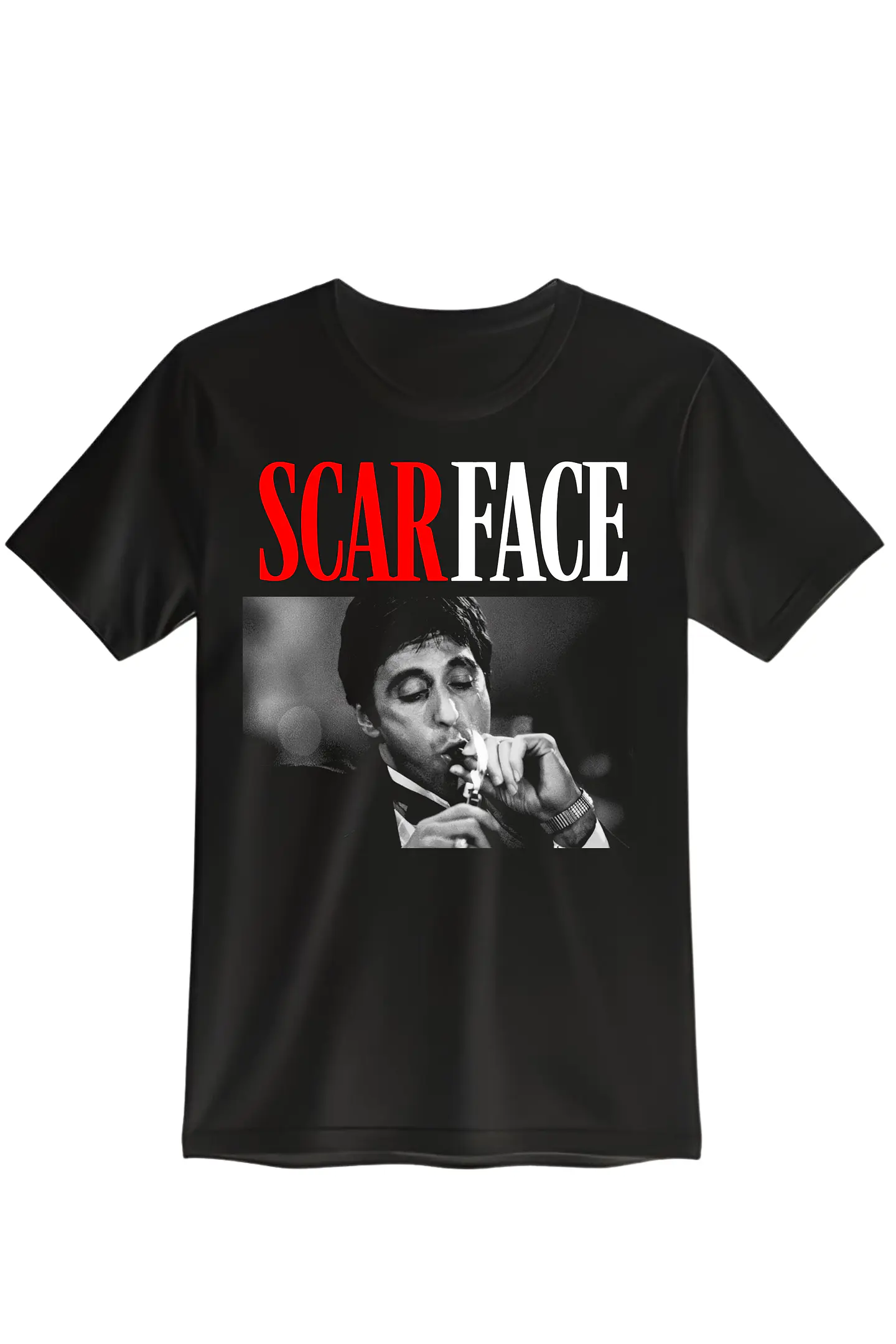POLERA SCARFACE NEGRO CLASSIC UNISEX 1