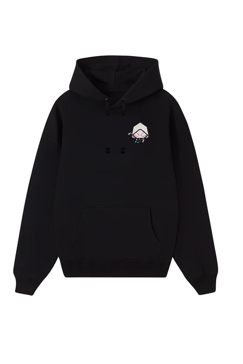POLERÓN BORDADO SPIDERG BÁSICO - NEGRO