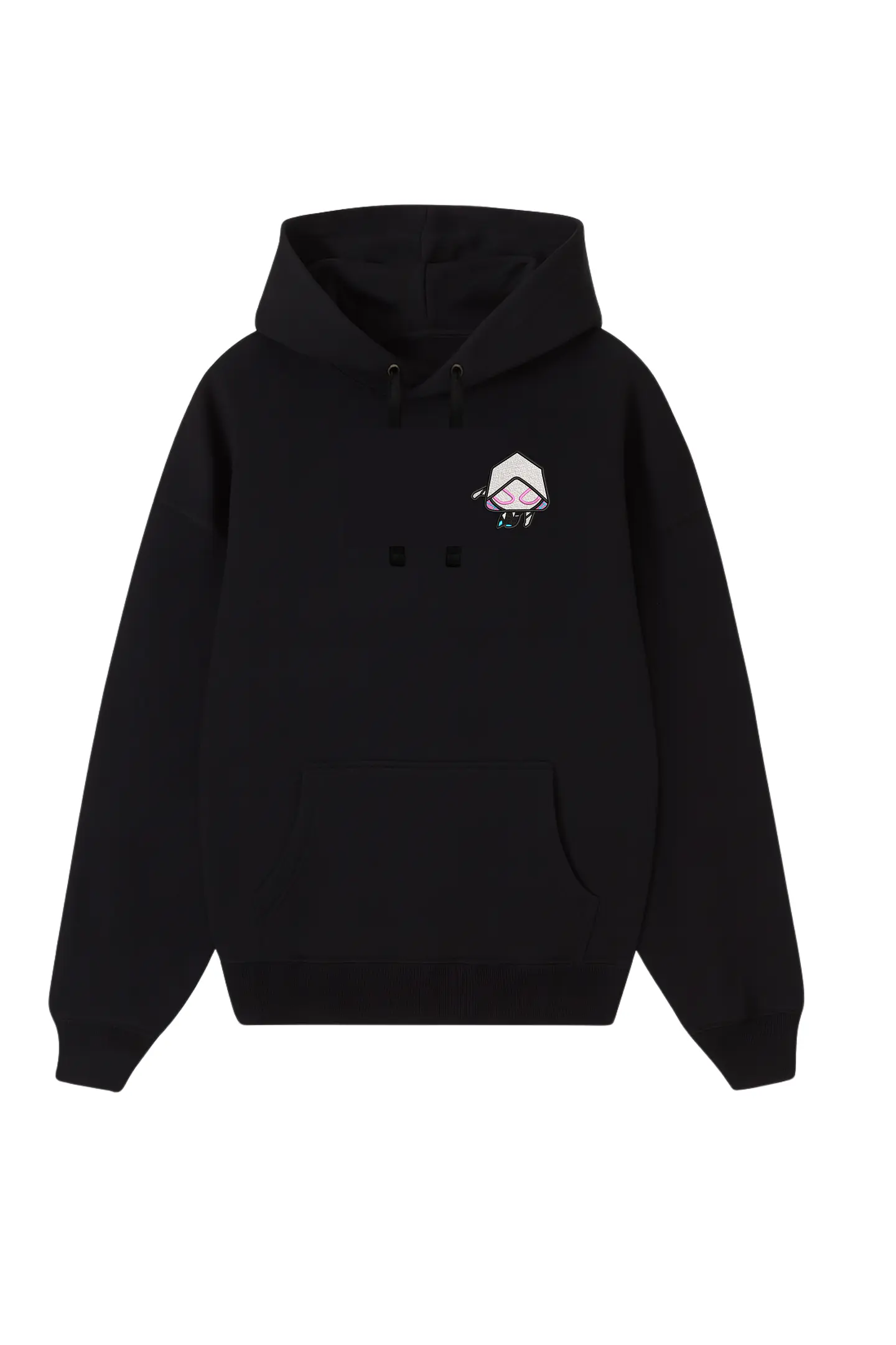 POLERÓN BORDADO SPIDERG BÁSICO - NEGRO 1