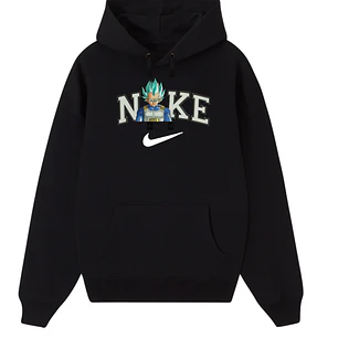 POLERÓN BORDADO SAIYAN - NEGRO