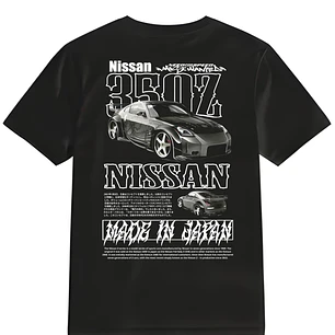 POLERA 350Z NEGRO CLASSIC UNISEX