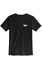 POLERA MUSTANG NEGRO - BLANCO CLASSIC UNISEX - Miniatura 2