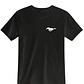 POLERA MUSTANG NEGRO - BLANCO CLASSIC UNISEX - Miniatura 2