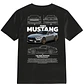 POLERA MUSTANG NEGRO - BLANCO CLASSIC UNISEX - Miniatura 1