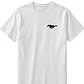 POLERA MUSTANG NEGRO - BLANCO CLASSIC UNISEX - Miniatura 4