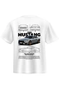 POLERA MUSTANG NEGRO - BLANCO CLASSIC UNISEX - Miniatura 3
