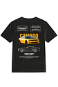 POLERA CAR AMARILLO NEGRO - BLANCO CLASSIC UNISEX - Miniatura 1