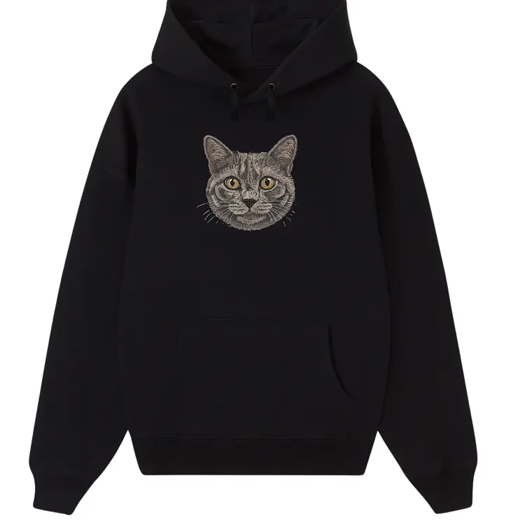 Hoodie Personalizado · Retrato de Mascota Bordado 2