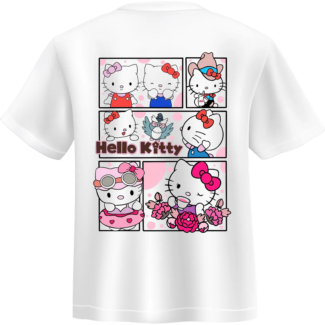 POLERA KITTY - BLANCO CLASSIC UNISEX 1