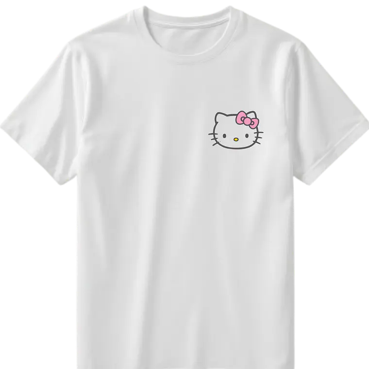 POLERA KITTY - BLANCO CLASSIC UNISEX 2