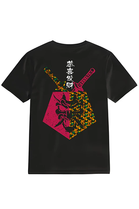 POLERA DEMON - NEGRO UNISEX