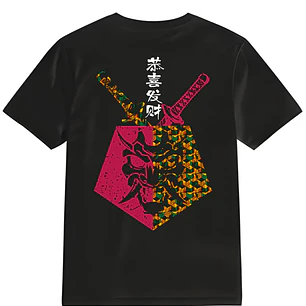 POLERA DEMON - NEGRO UNISEX