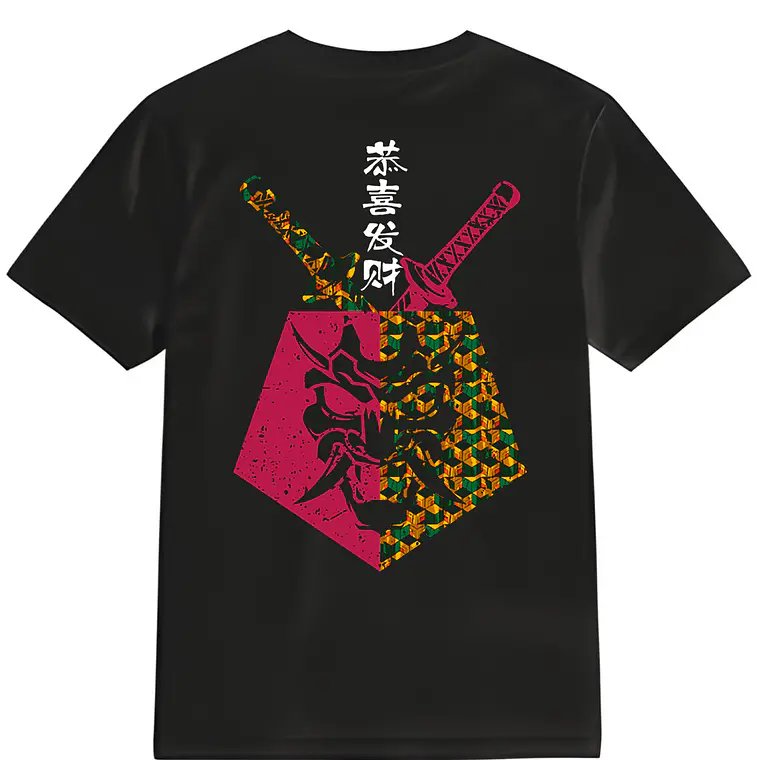 POLERA DEMON - NEGRO UNISEX 1