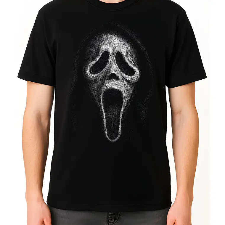 POLERA SCREAM - NEGRO UNISEX 2