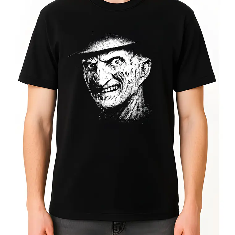 POLERA FREDDY - NEGRO UNISEX 2