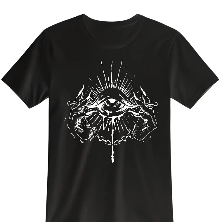 POLERA EYE DARK - NEGRO UNISEX 1