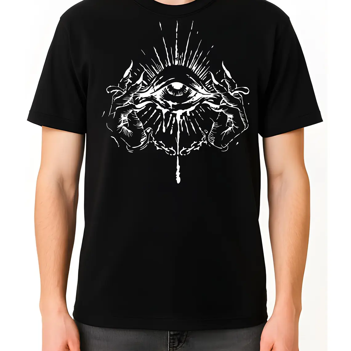 POLERA EYE DARK - NEGRO UNISEX 2