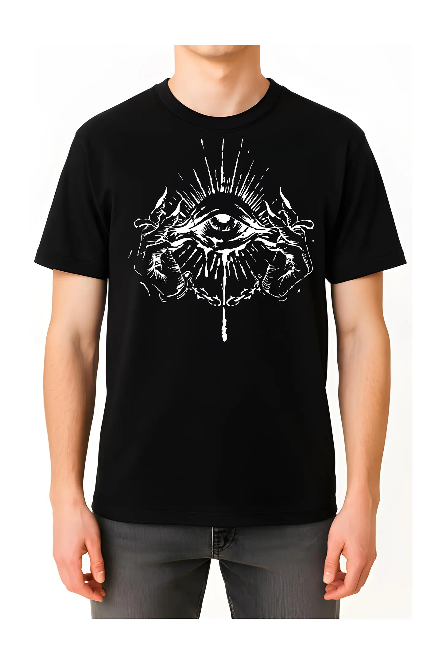 POLERA EYE DARK - NEGRO UNISEX 2