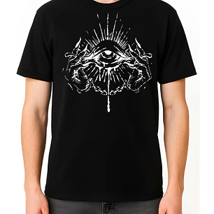 POLERA EYE DARK - NEGRO UNISEX