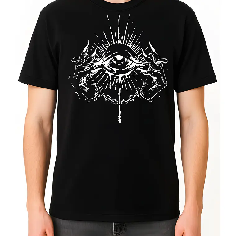 POLERA EYE DARK - NEGRO UNISEX 2