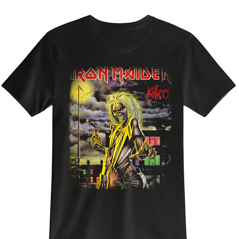 POLERA MAIDEN- NEGRO UNISEX 1