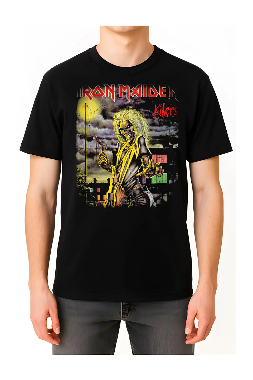 POLERA MAIDEN- NEGRO UNISEX 2