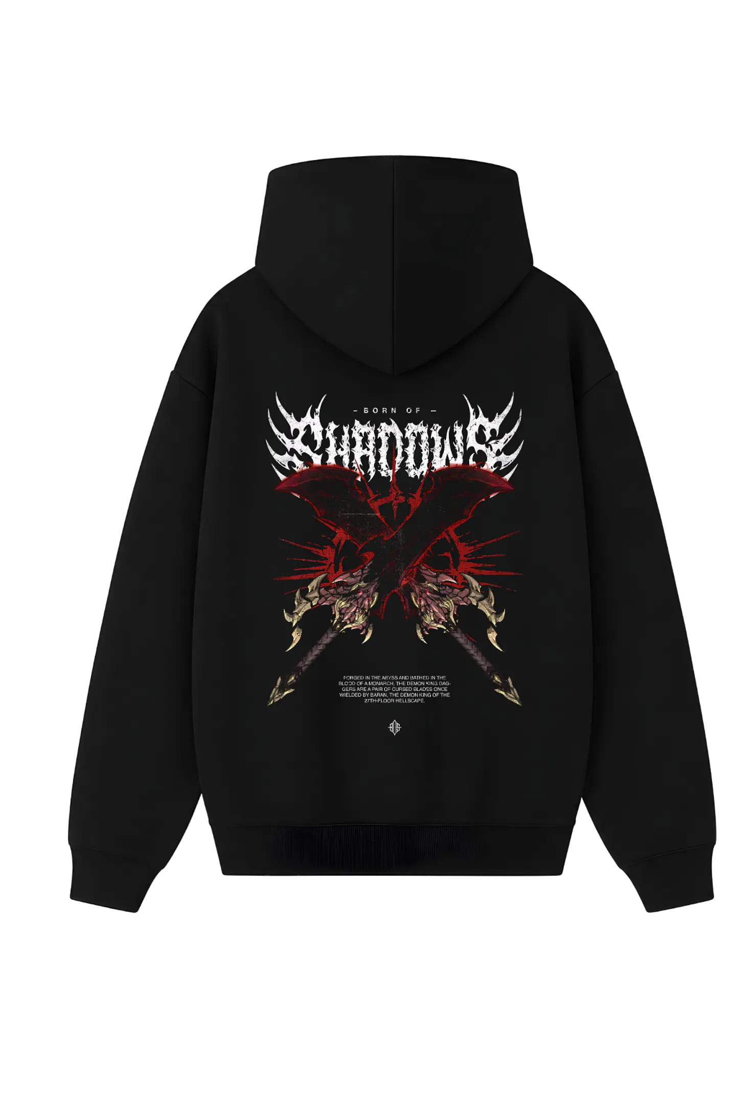 POLERÓN DEMON KING’S DAGGERS- NEGRO UNISEX 1