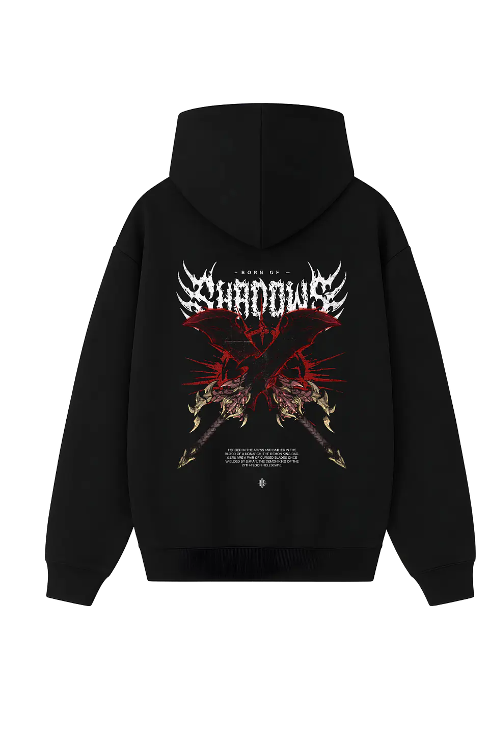 POLERÓN DEMON KING’S DAGGERS- NEGRO UNISEX 1