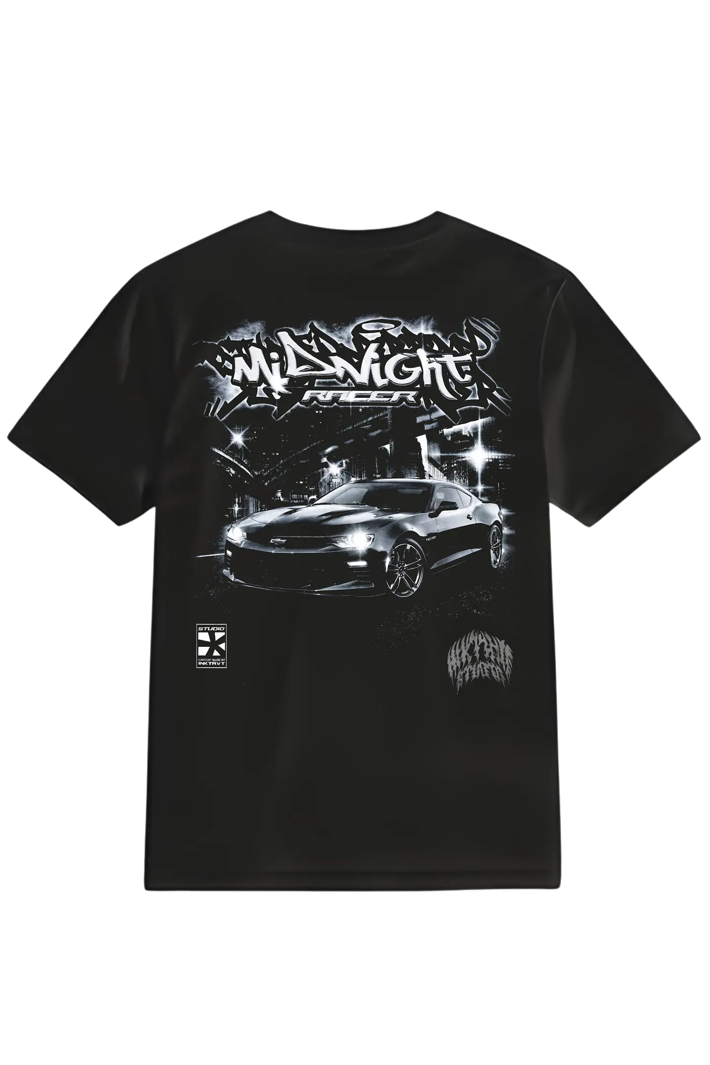 POLERA CAMARO - NEGRO UNISEX 1