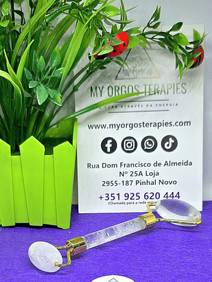 Skin Roller Face Bastão em pedra natural