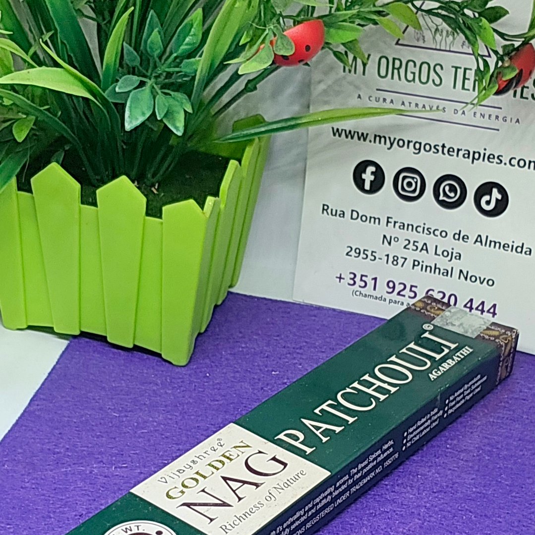 Incensos Golden Nag Patchouli Agarbathi 1