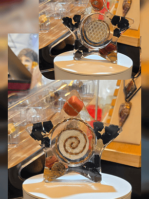 Orgonite em Formato Pentagrama ( Estrela 5 Pontas )