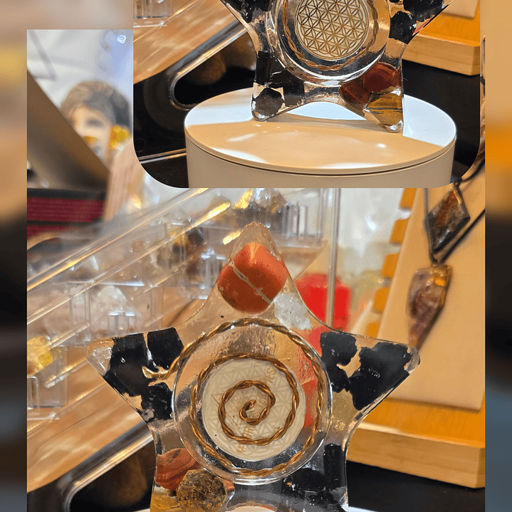 Orgonite em Formato Pentagrama ( Estrela 5 Pontas ) 2