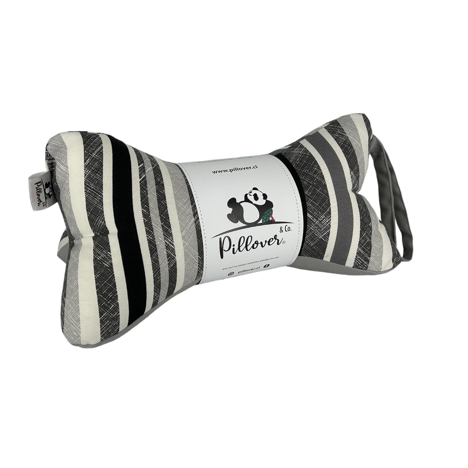 Cojín / Almohada My Pillow Pedro Rayas Gris Negro