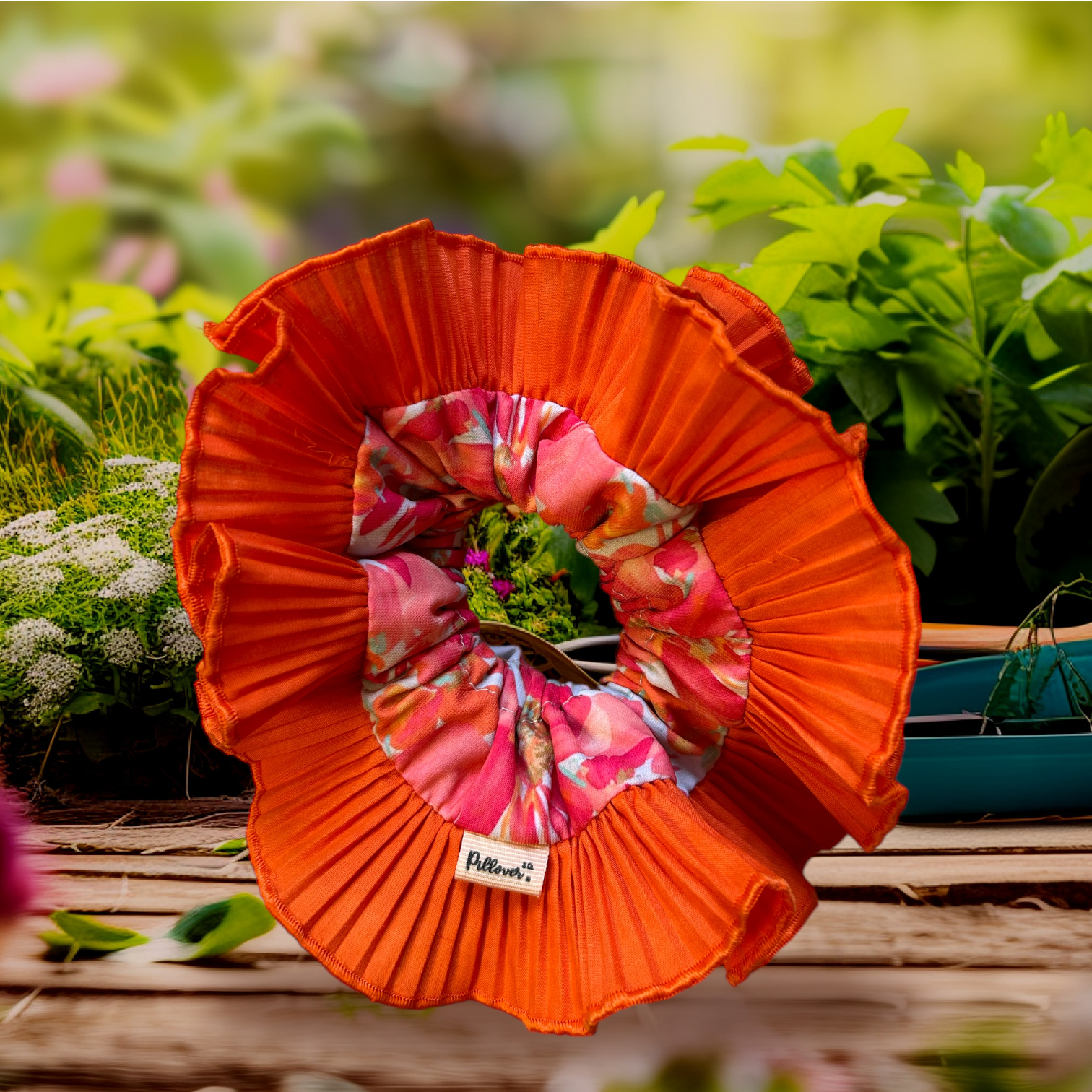 Diosa Scrunchie XL  Pili Naranja 