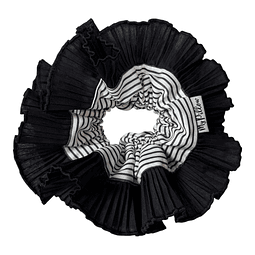 Diosa Scrunchie XL Nera Negra 