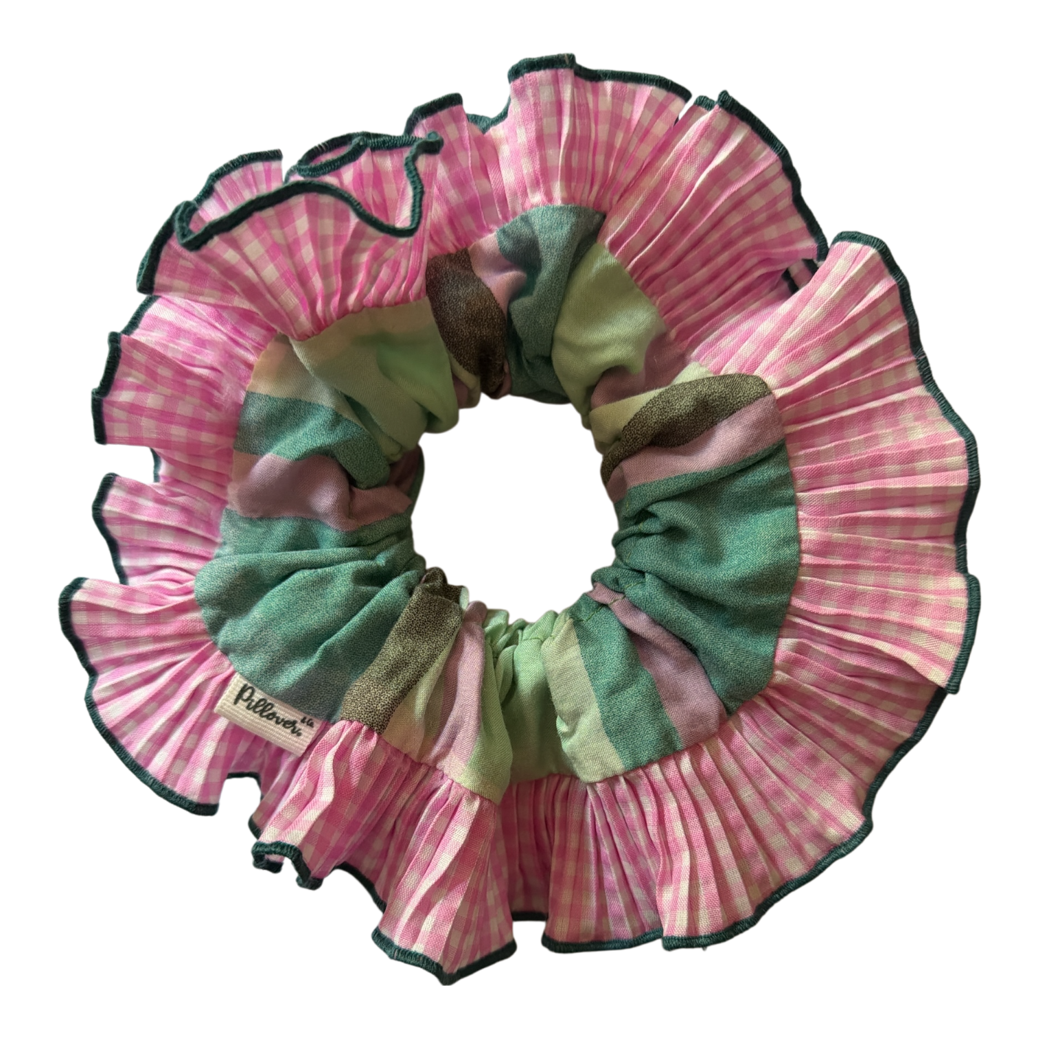 Diosa Scrunchie XL Gabriella Cuadrille Rosado