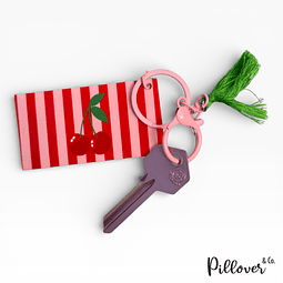 Llavero acrílico Cerezas