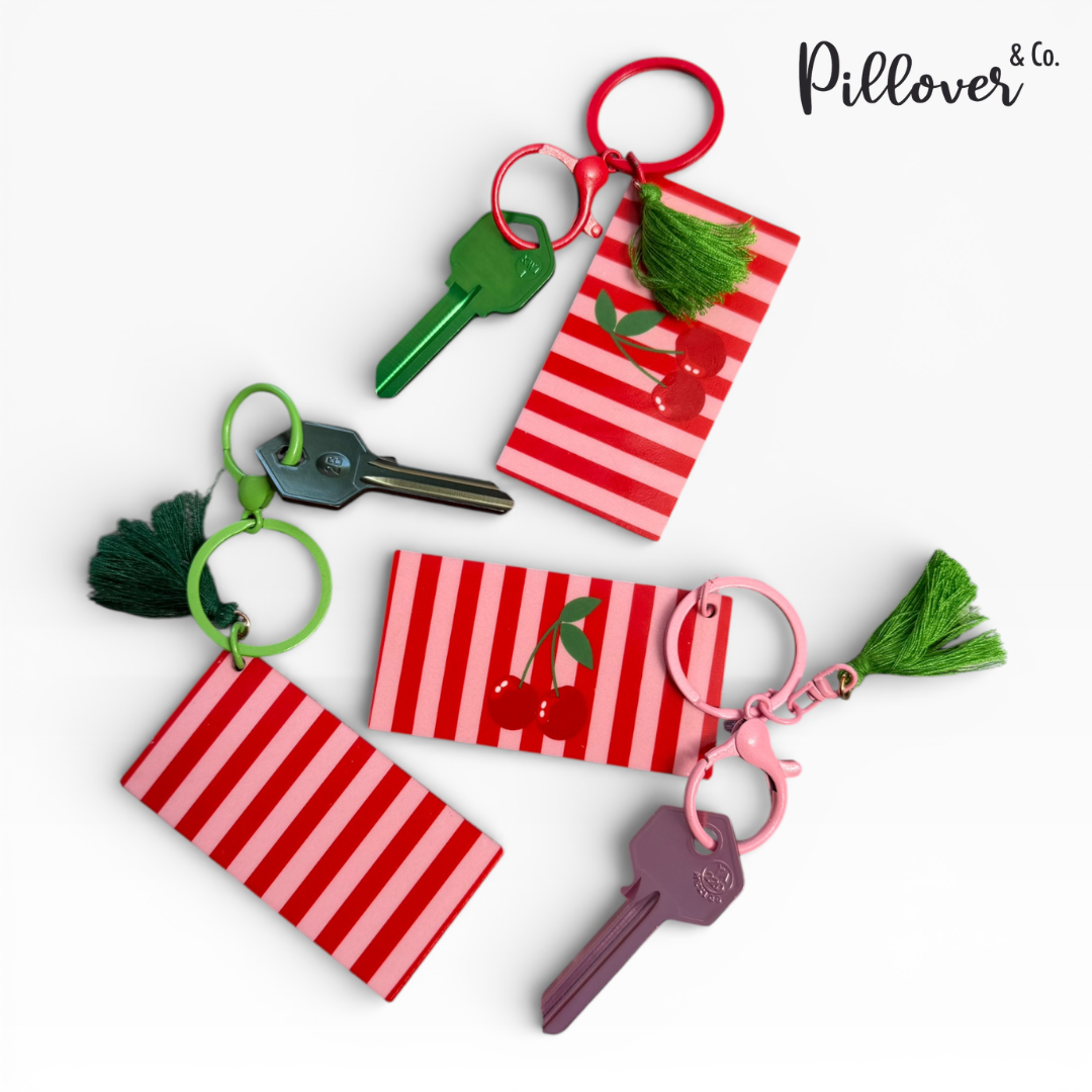 Llavero acrílico Cerezas