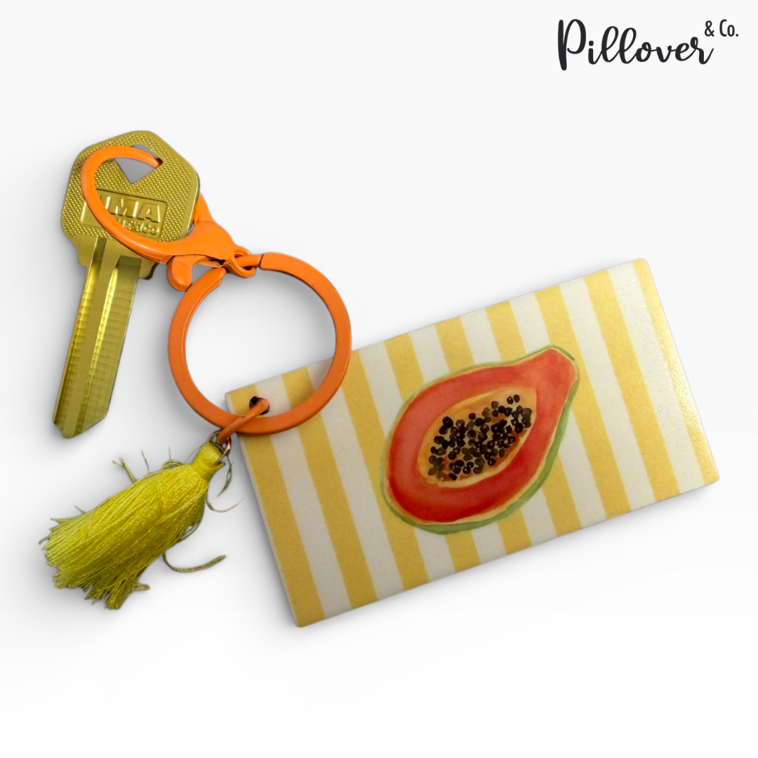 Llavero acrílico Papaya Summer
