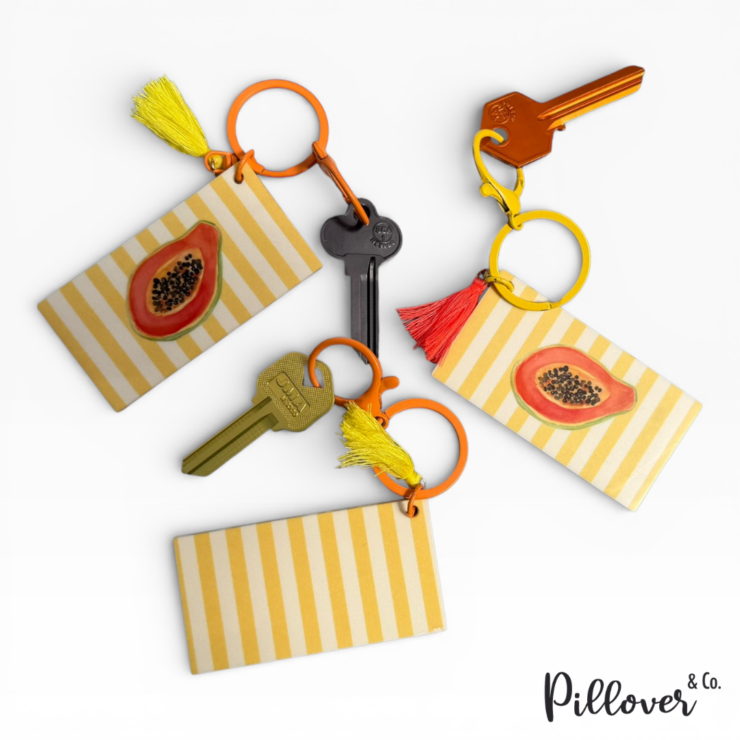 Llavero acrílico Papaya Summer