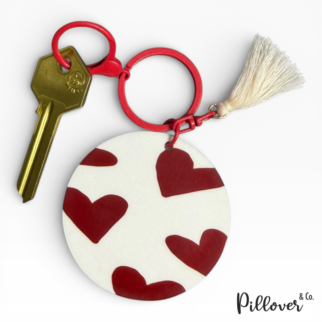 Llavero acrílico Corazones