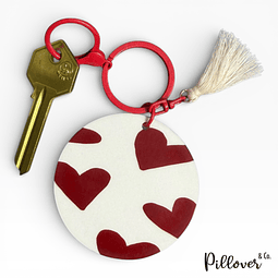 Llavero acrílico Corazones