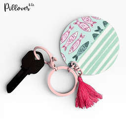 Llavero acrílico Peces pasteles